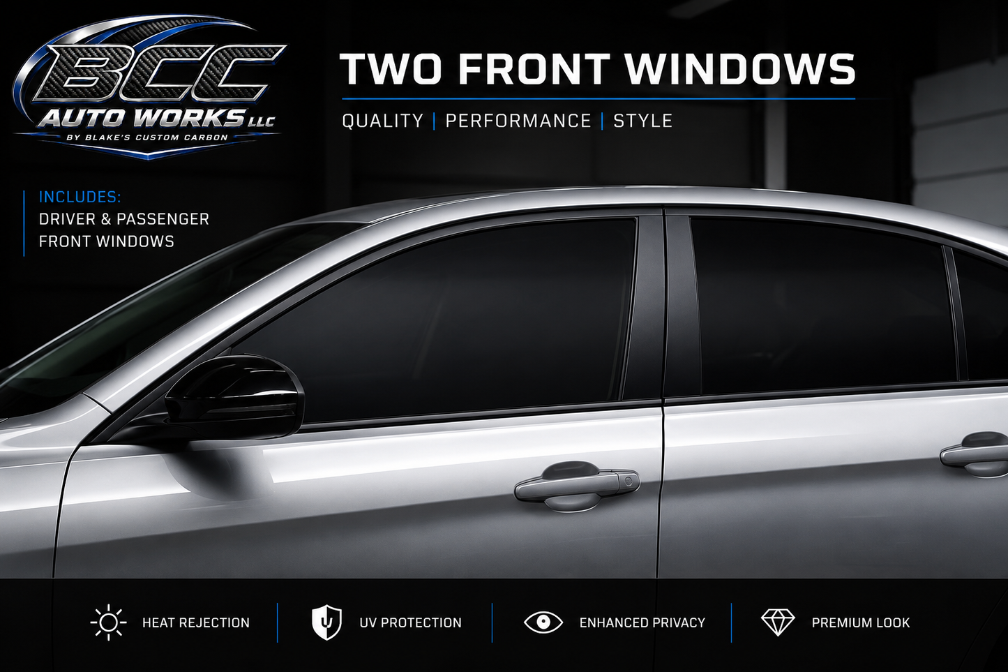 Two Front Windows Ceramic Tint