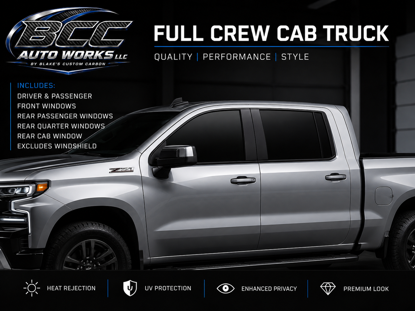 Full Crew Cab Truck Ceramic Tint